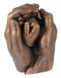 Baby hand and 2 adult hands cast